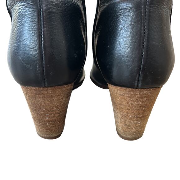 Madewell The Billie Boot Leather Ankle Bootie Black and Brown Women's Size 7.5 - Picture 6 of 10